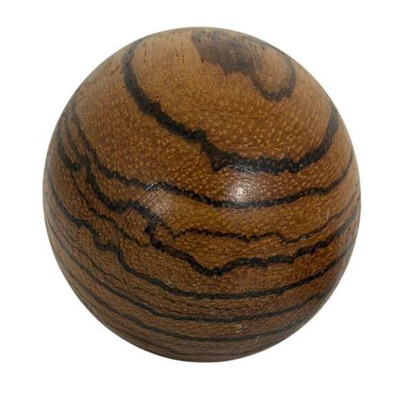 Handmade Africa Zebrawood Decorative Egg + Stand Easter/5th Anniversary Gift - Picture 7 of 7